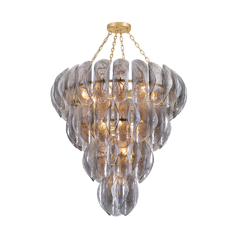 Corbett Lighting 518-44-VGL 18 Light Chandelier, Vintage Gold Leaf