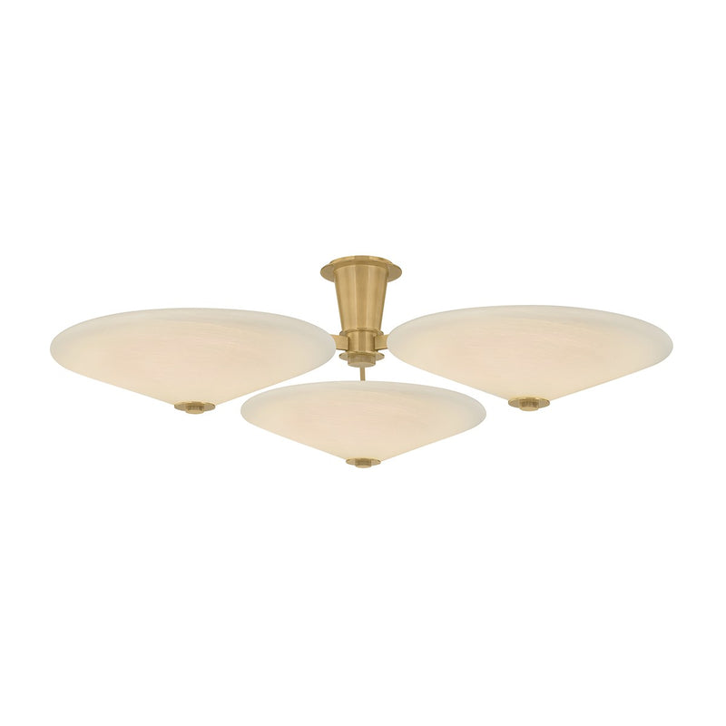 Corbett Lighting 521-45-VB LED Flush Mount, Vintage Brass