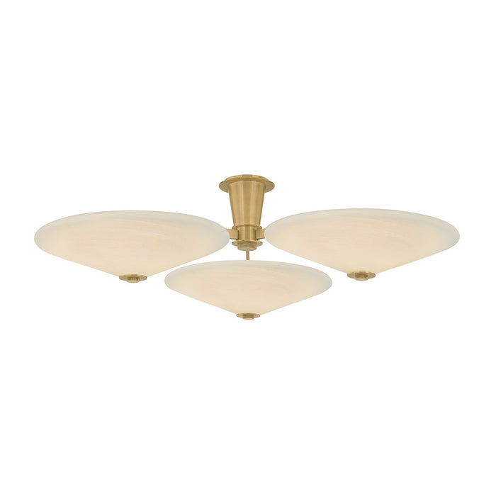 Corbett Lighting 521-45-VB LED Flush Mount, Vintage Brass