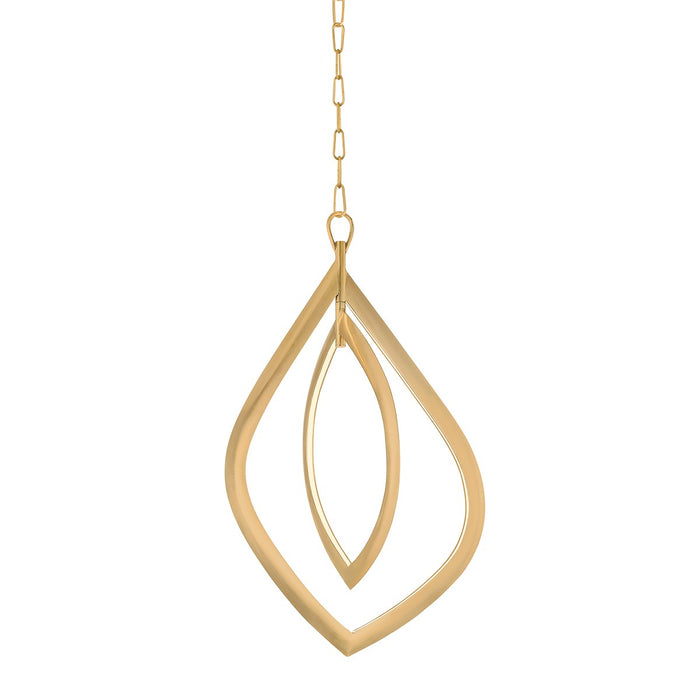 Corbett Lighting 496-19-VB LED Chandelier, Vintage Brass