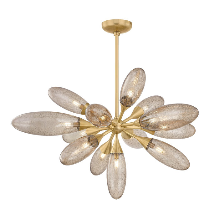 Corbett Lighting 497-40-VB 13 Light Chandelier, Vintage Brass