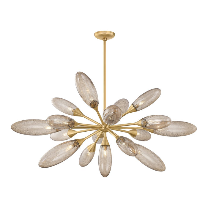 Corbett Lighting 497-52-VB 17 Light Chandelier, Vintage Brass