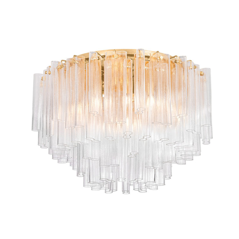 Corbett Lighting 502-34-VGL 15 Light Semi Flush Mount, Vintage Gold Leaf