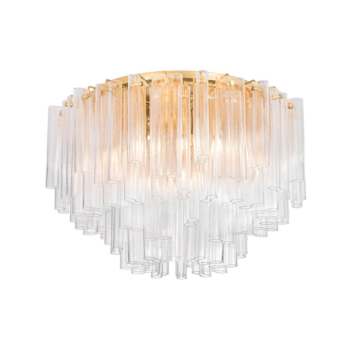 Corbett Lighting 502-34-VGL 15 Light Semi Flush Mount, Vintage Gold Leaf