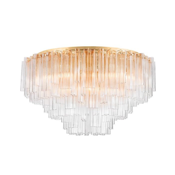 Corbett Lighting 502-48-VGL 39 Light Semi Flush Mount, Vintage Gold Leaf