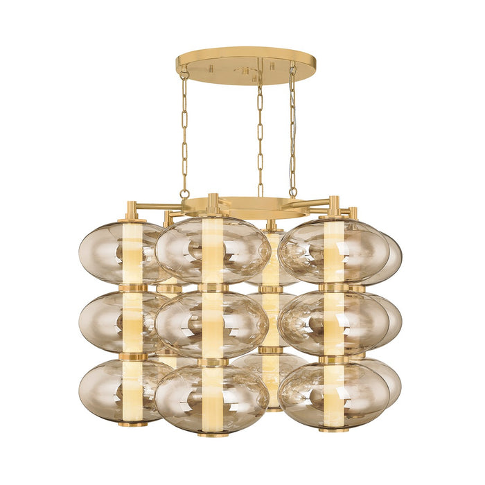 Corbett Lighting 504-42-VB LED Chandelier, Vintage Brass