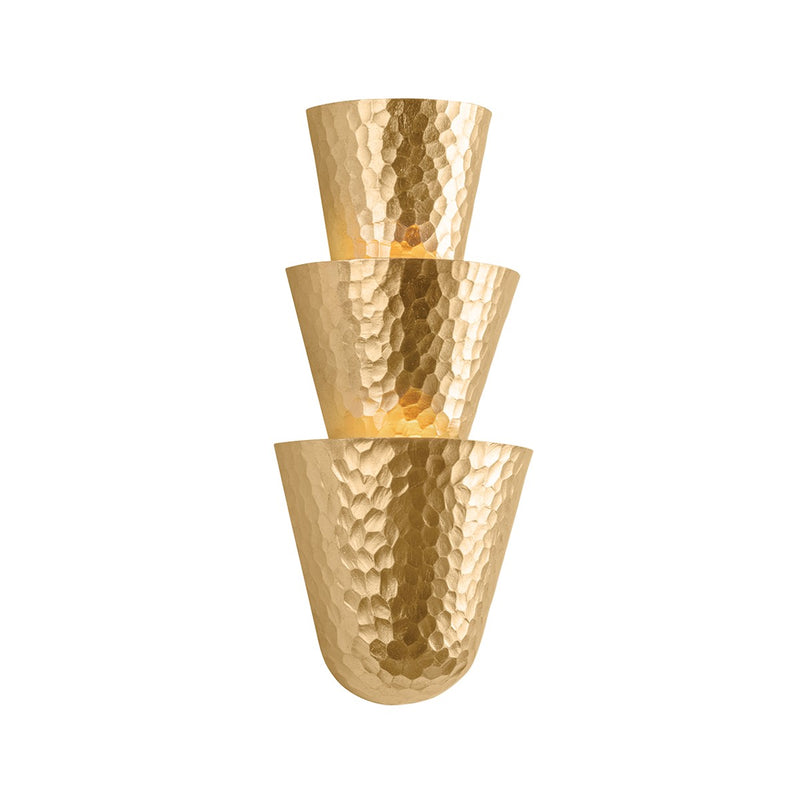 Corbett Lighting 508-03-VGL Three Light Wall Sconce, Vintage Gold Leaf