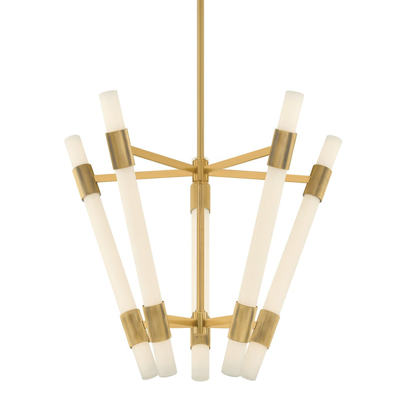 Corbett Lighting 509-32-VB LED Chandelier, Vintage Brass
