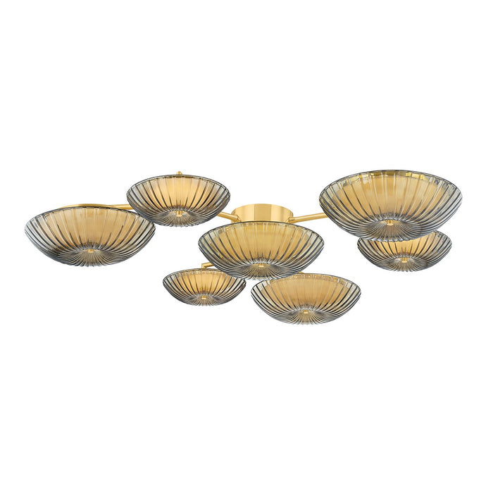 Corbett Lighting 512-52-VPB LED Flush Mount, Vintage Polished Brass