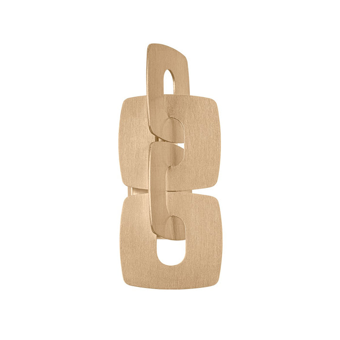 Corbett Lighting 514-02-SGL Two Light Wall Sconce, Stria Gold Leaf