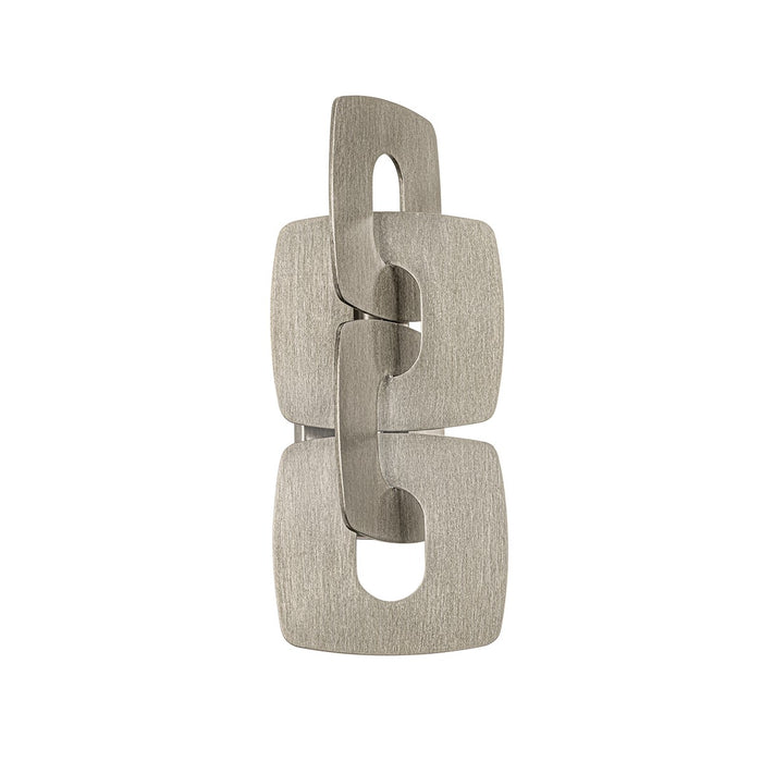 Corbett Lighting 514-02-SSL Two Light Wall Sconce, Stria Silver Leaf