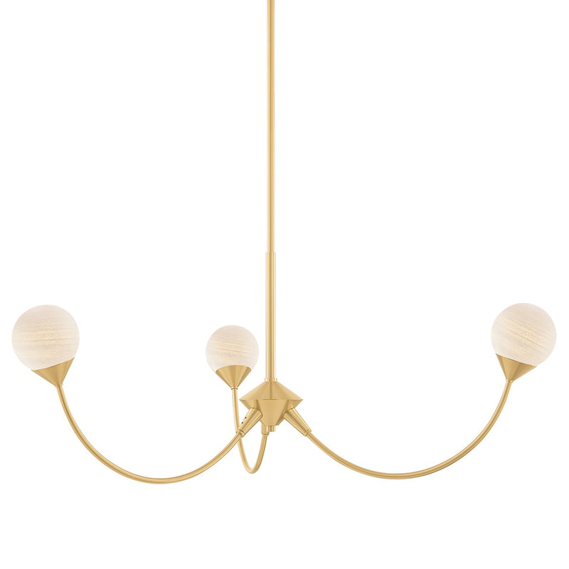Mitzi H1051803-AGB LED Chandelier, Aged Brass