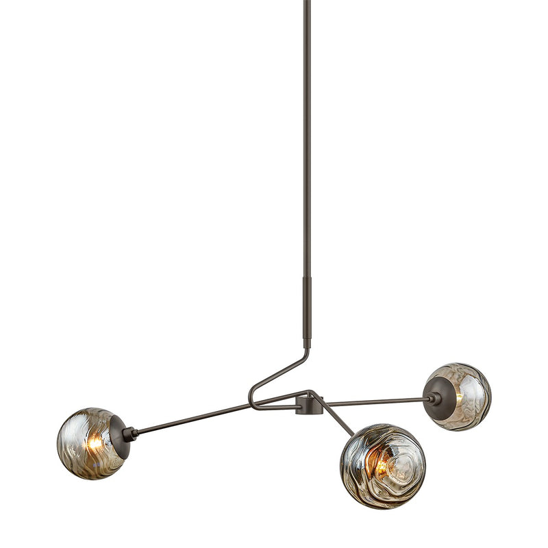 Mitzi H1057803-TRB Three Light Chandelier, True Bronze