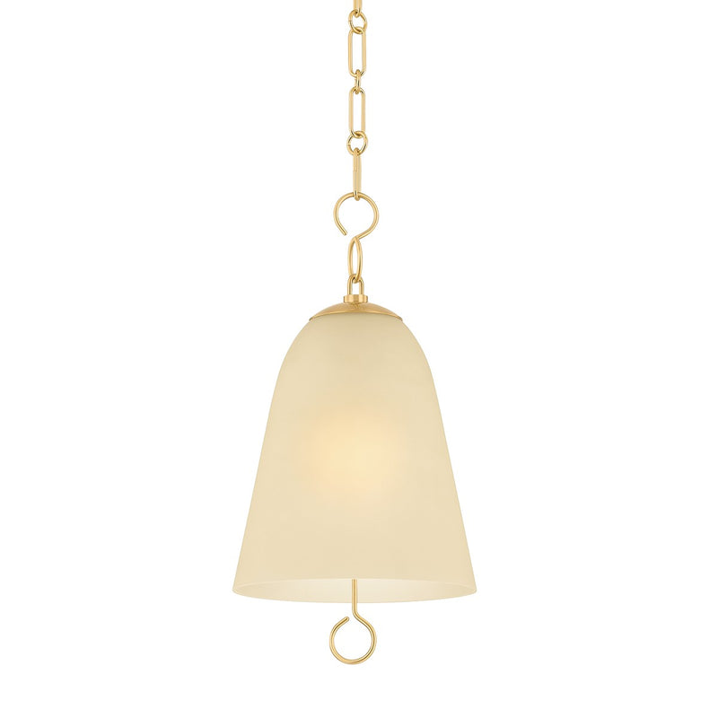 Mitzi H1058701L-AGB One Light Pendant, Aged Brass