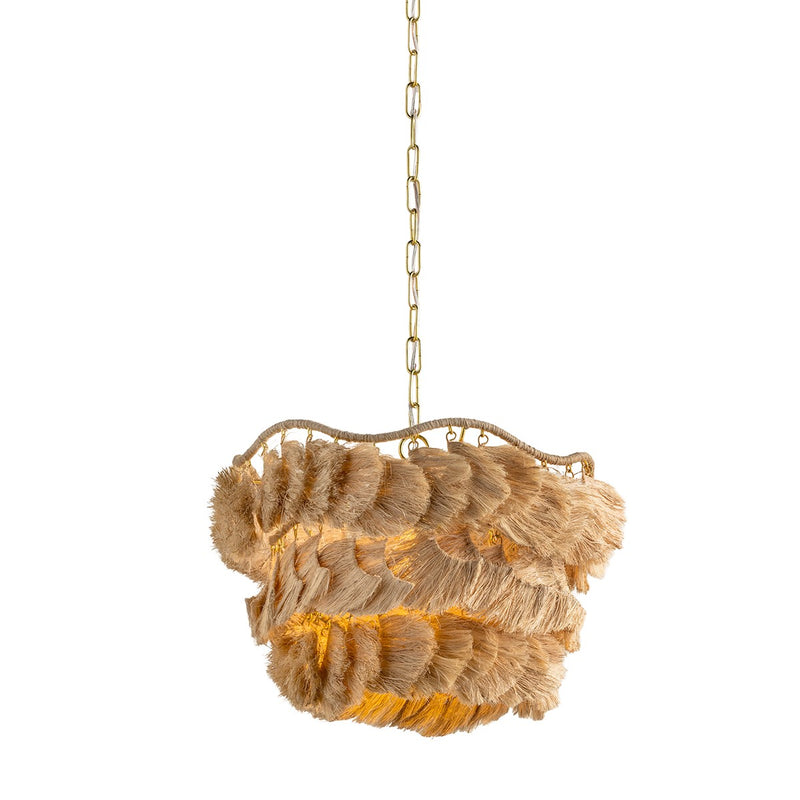 Mitzi H1071801S-AGB One Light Chandelier, Aged Brass