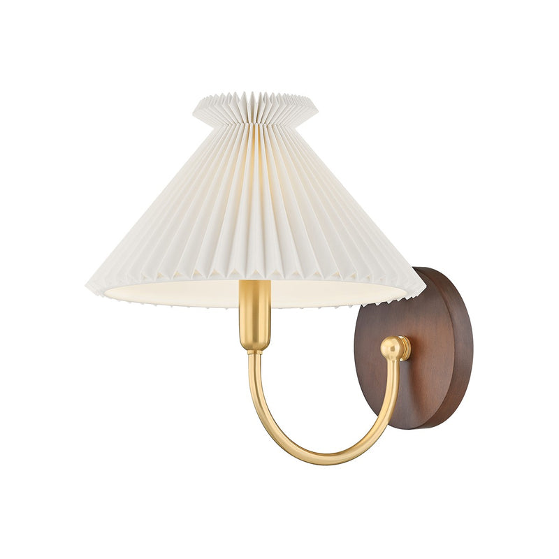Mitzi H1079101-AGB One Light Wall Sconce, Aged Brass