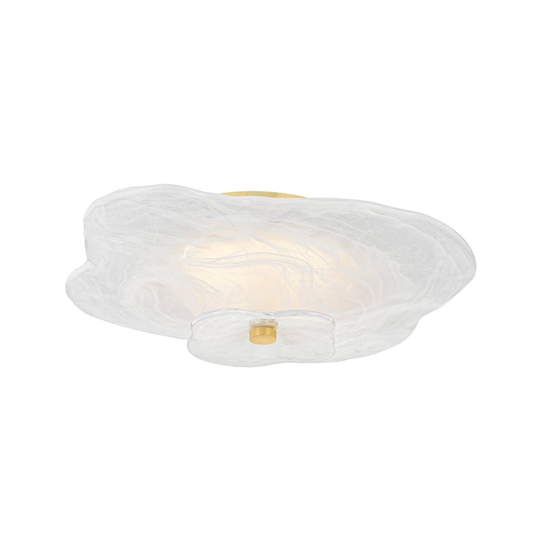 Mitzi H994501-AGB LED Flush Mount, Aged Brass