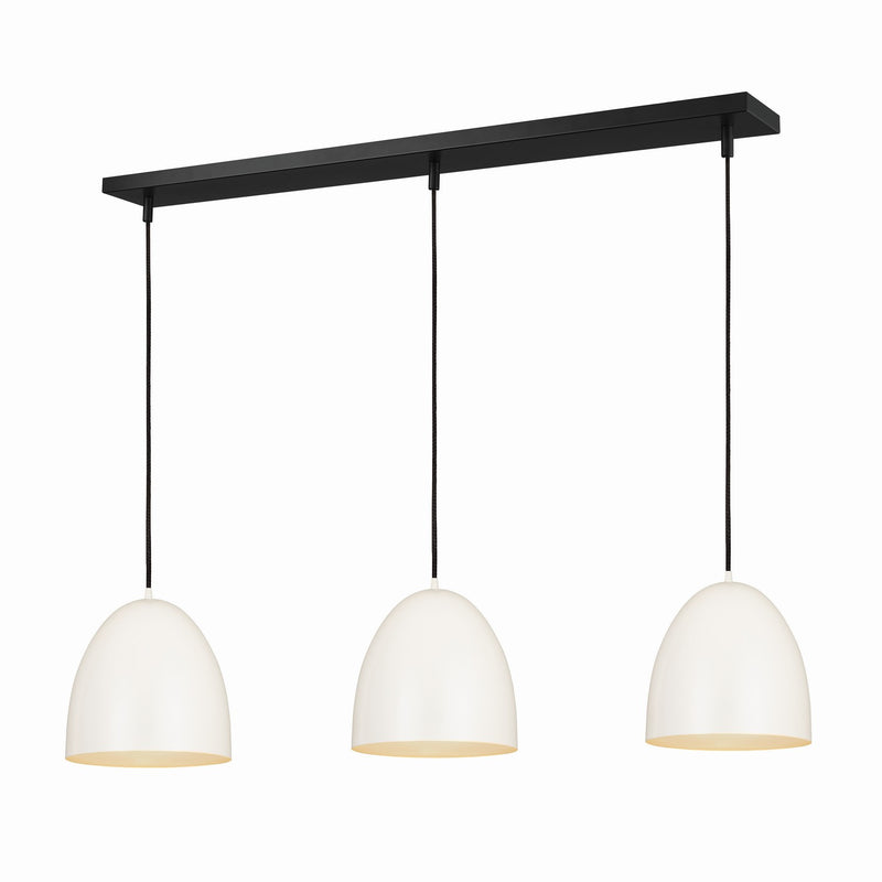Z-Lite 6012P12-3L-SWH Three Light Pendant, Satin White