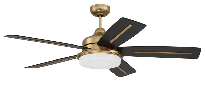 Craftmade DRW54SB5-NWF 54" Ceiling Fan, Satin Brass
