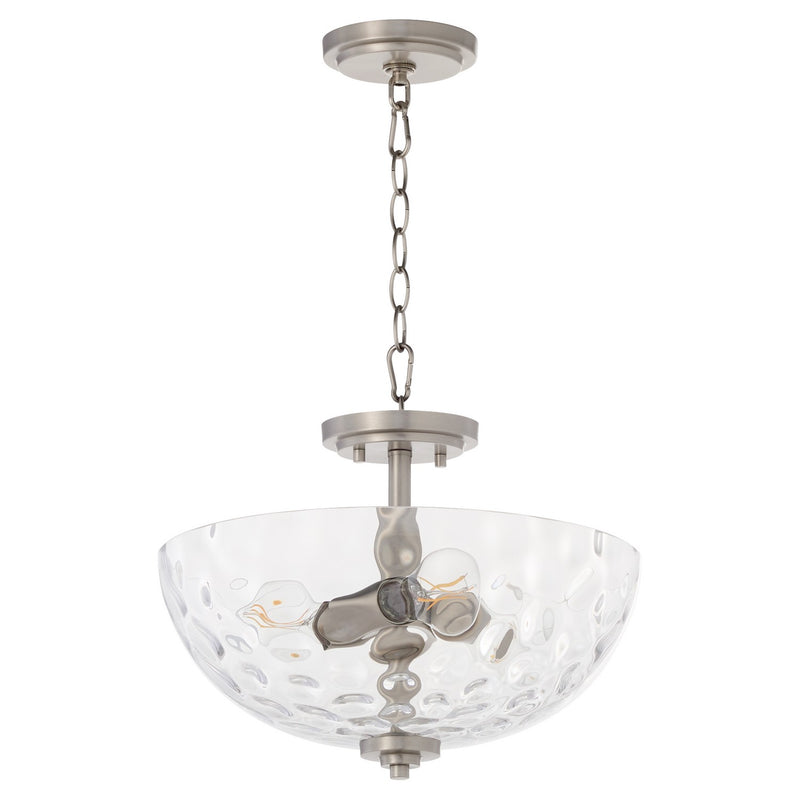 Quorum 2800-15-265 Three Light Dual Mount, Satin Nickel