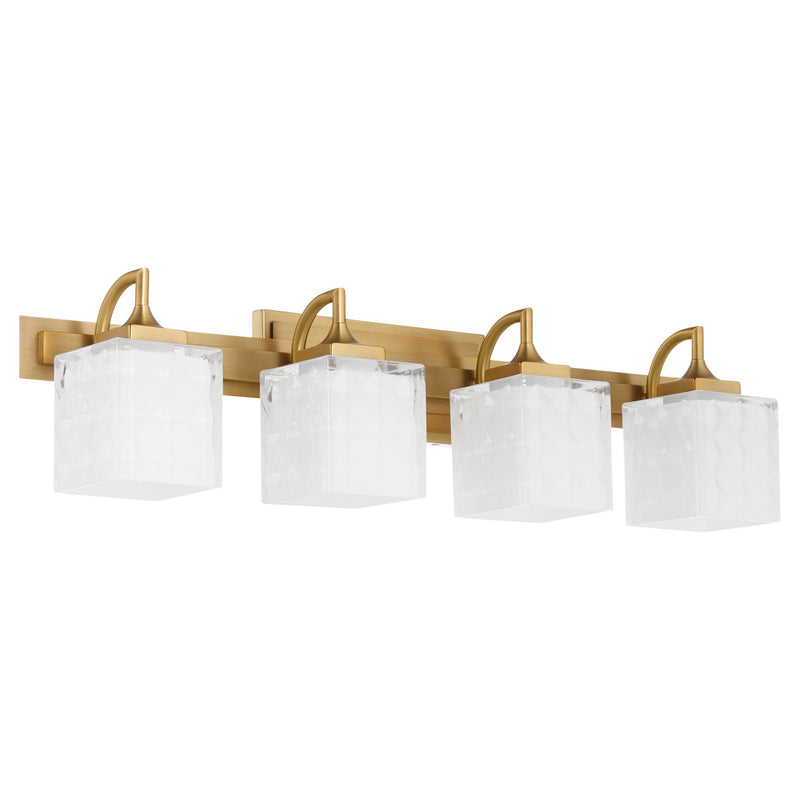 Quorum 5502-4-47 Four Light Vanity, Brushed Brass