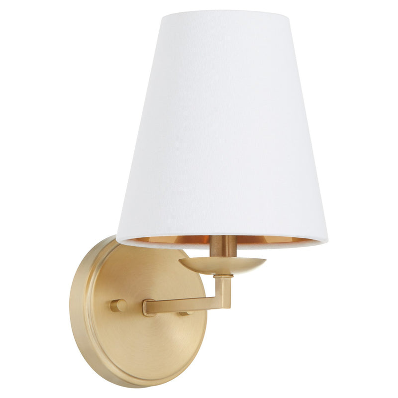 Quorum 5562-1-80 One Light Wall Mount, Aged Brass