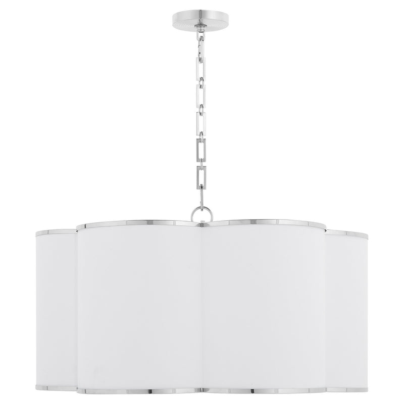 Quorum 8228-6-14 Six Light Pendant, Chrome