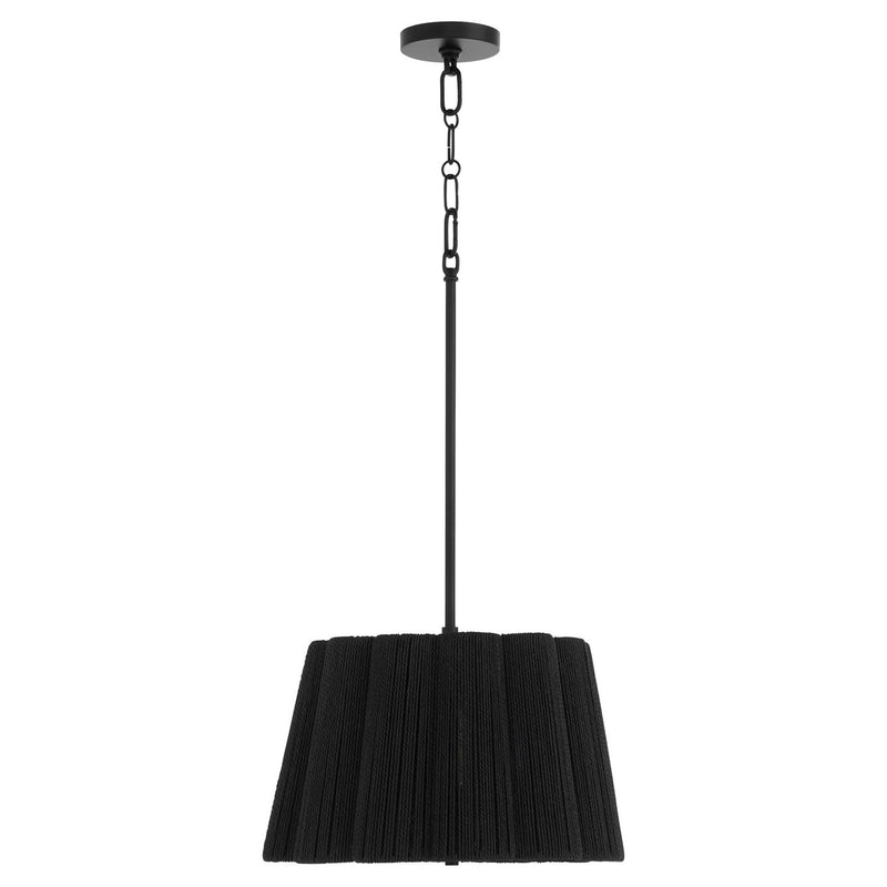 Quorum 851-3-59 Three Light Pendant, Matte Black