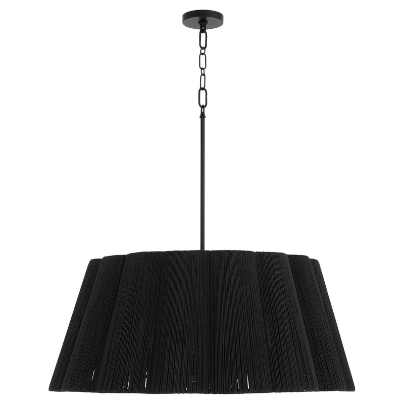 Quorum 851-8-59 Eight Light Pendant, Matte Black