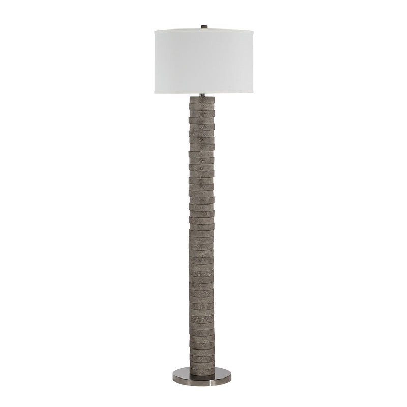 Renwil LPF3189EV Floor Lamp, Warm Charcoal Grey