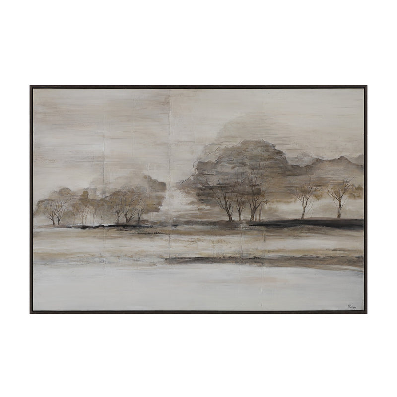 Renwil OL2232 Canvas Art, Black Oak Veneer