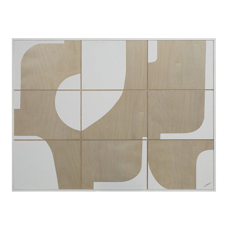 Renwil W6758 Wall Art, Painted Matte White