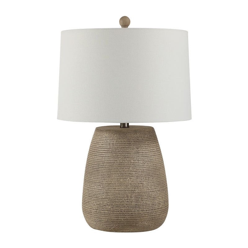 Renwil LPT1378EV Table Lamp, Faux Ribbed Stone Texture