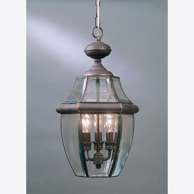 Quoizel NY1180Z Four Light Outdoor Hanging Lantern, Medici Bronze