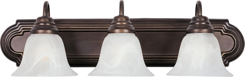 Maxim 8013MROI Three Light Bath Vanity, Oil Rubbed Bronze