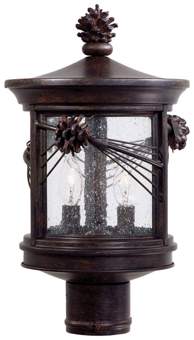 Minka-Lavery 9156-A357 Two Light Post Mount, Iron Oxide