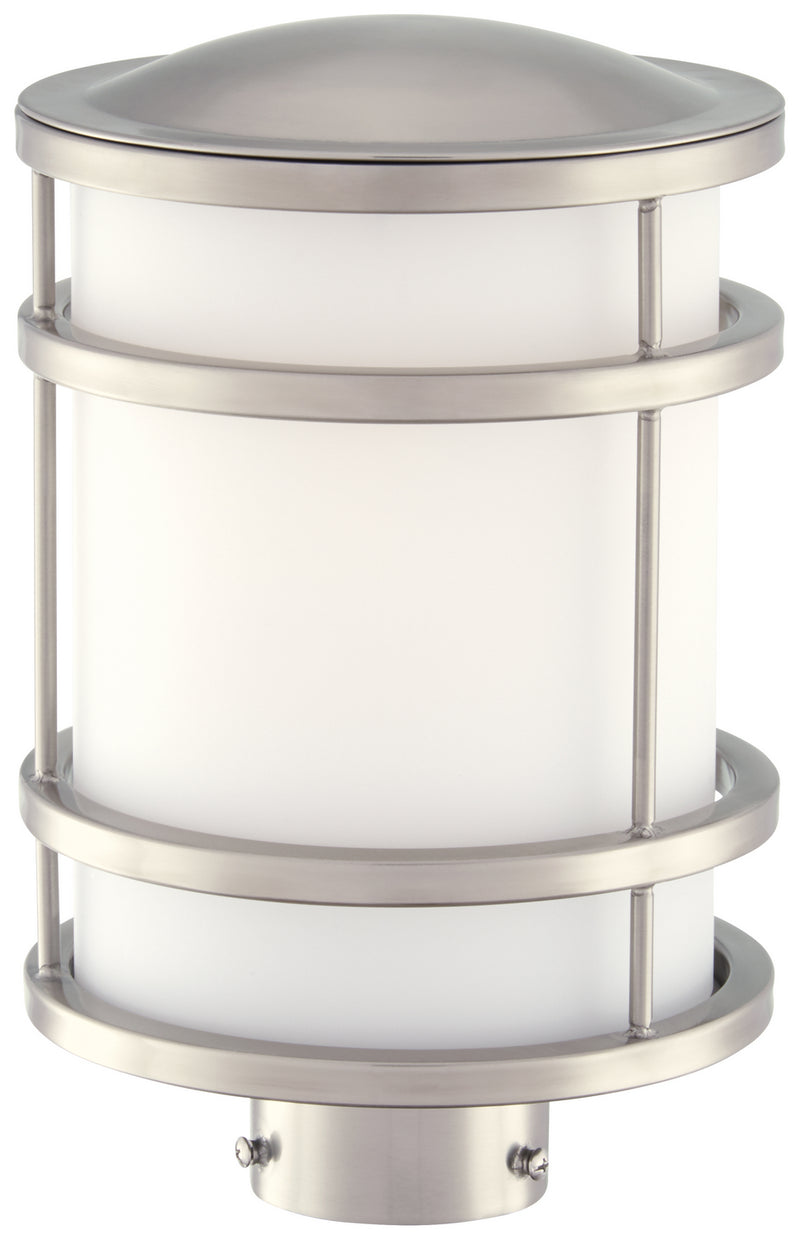 Minka-Lavery 9806-144 One Light Post Mount, Brushed Stainless Steel