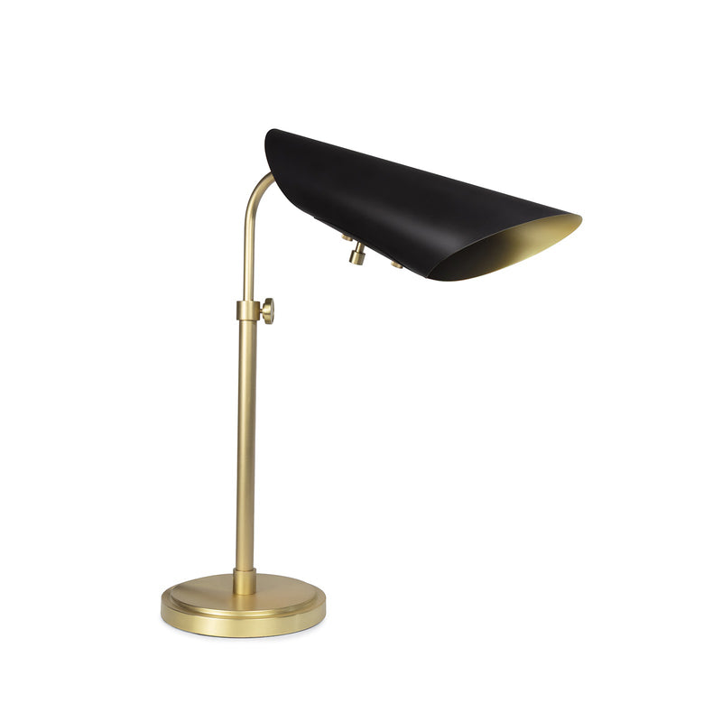 Regina Andrew 13-1682BBNB One Light Table Lamp, Blackened Brass