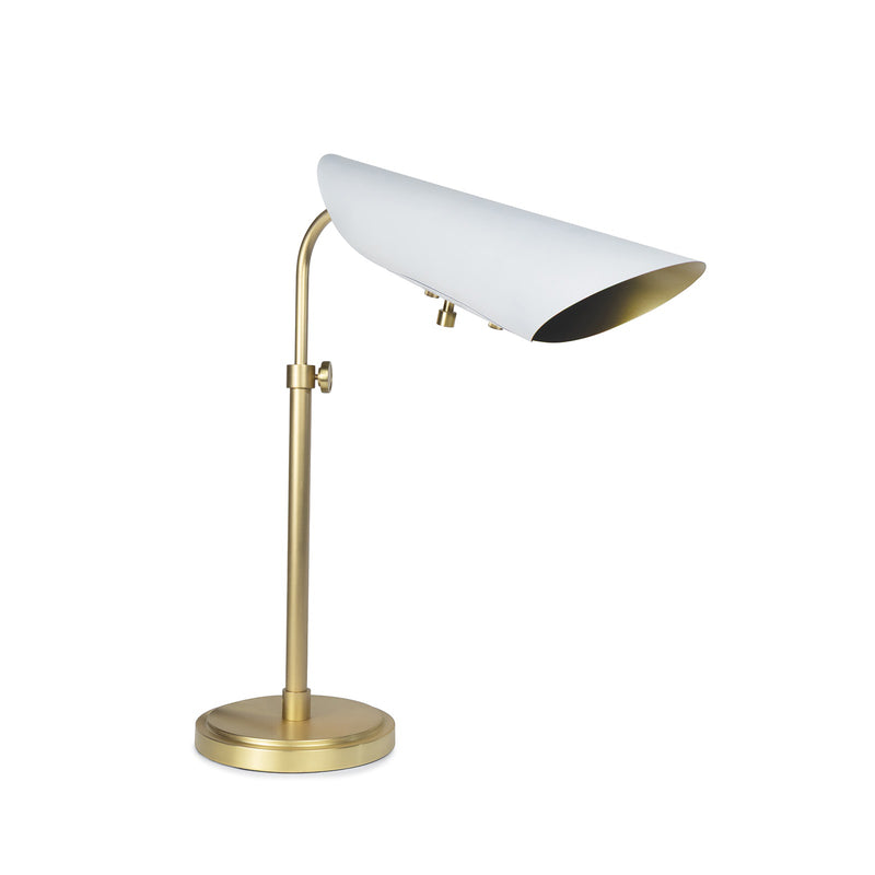 Regina Andrew 13-1682WTNB One Light Table Lamp, White