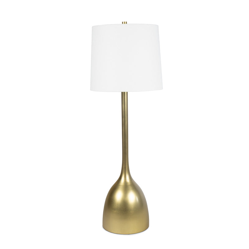 Regina Andrew 13-1717NB One Light Table Lamp, Natural Brass