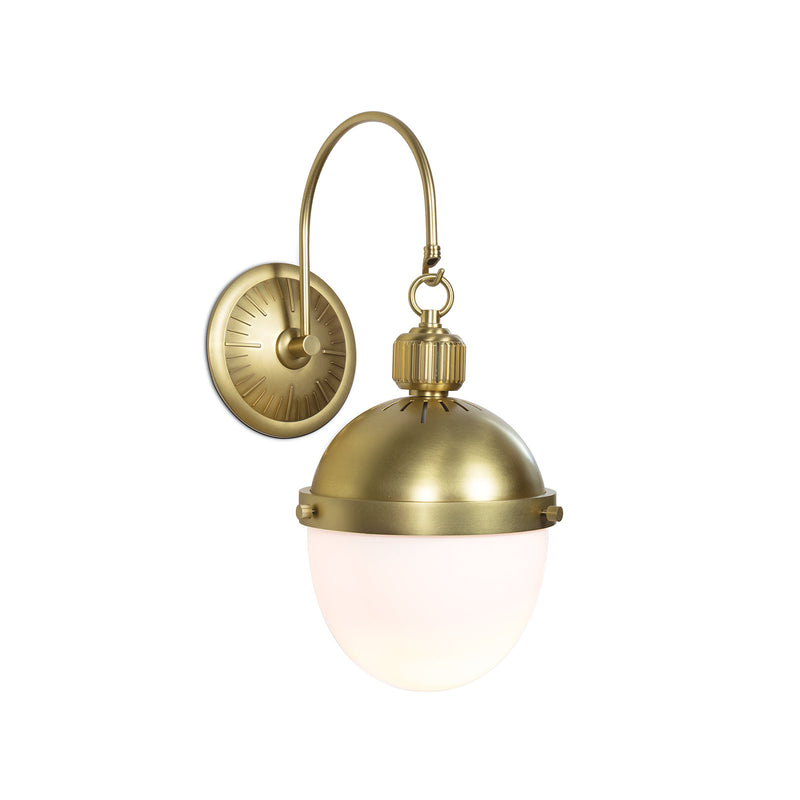 Regina Andrew 15-1056NB One Light Wall Sconce, Natural Brass