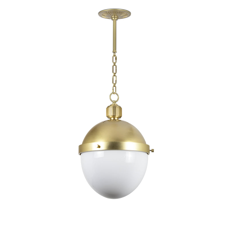 Regina Andrew 16-1118NB One Light Pendant, Natural Brass