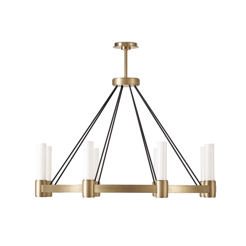 Regina Andrew 16-1493NB Eight Light Chandelier, White