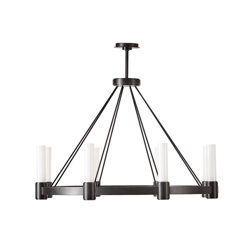 Regina Andrew 16-1493ORB Eight Light Chandelier, White