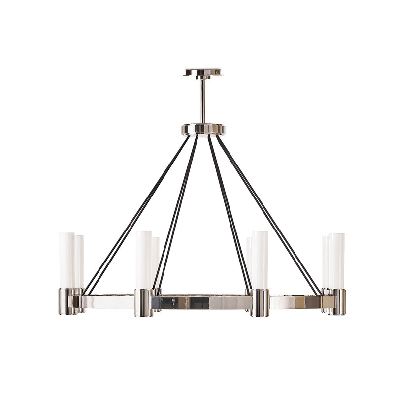 Regina Andrew 16-1493PN Eight Light Chandelier, White