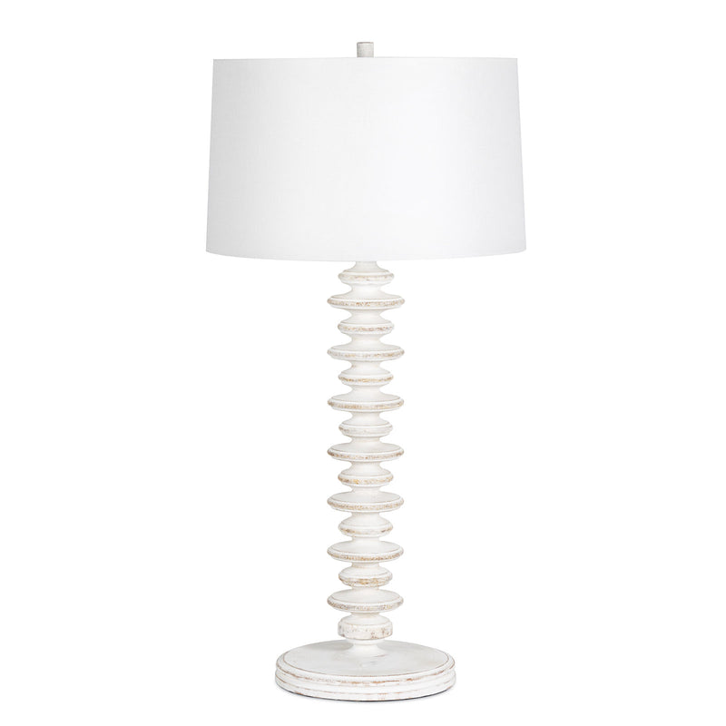 Regina Andrew 13-1222WT One Light Buffet Lamp, White Wash