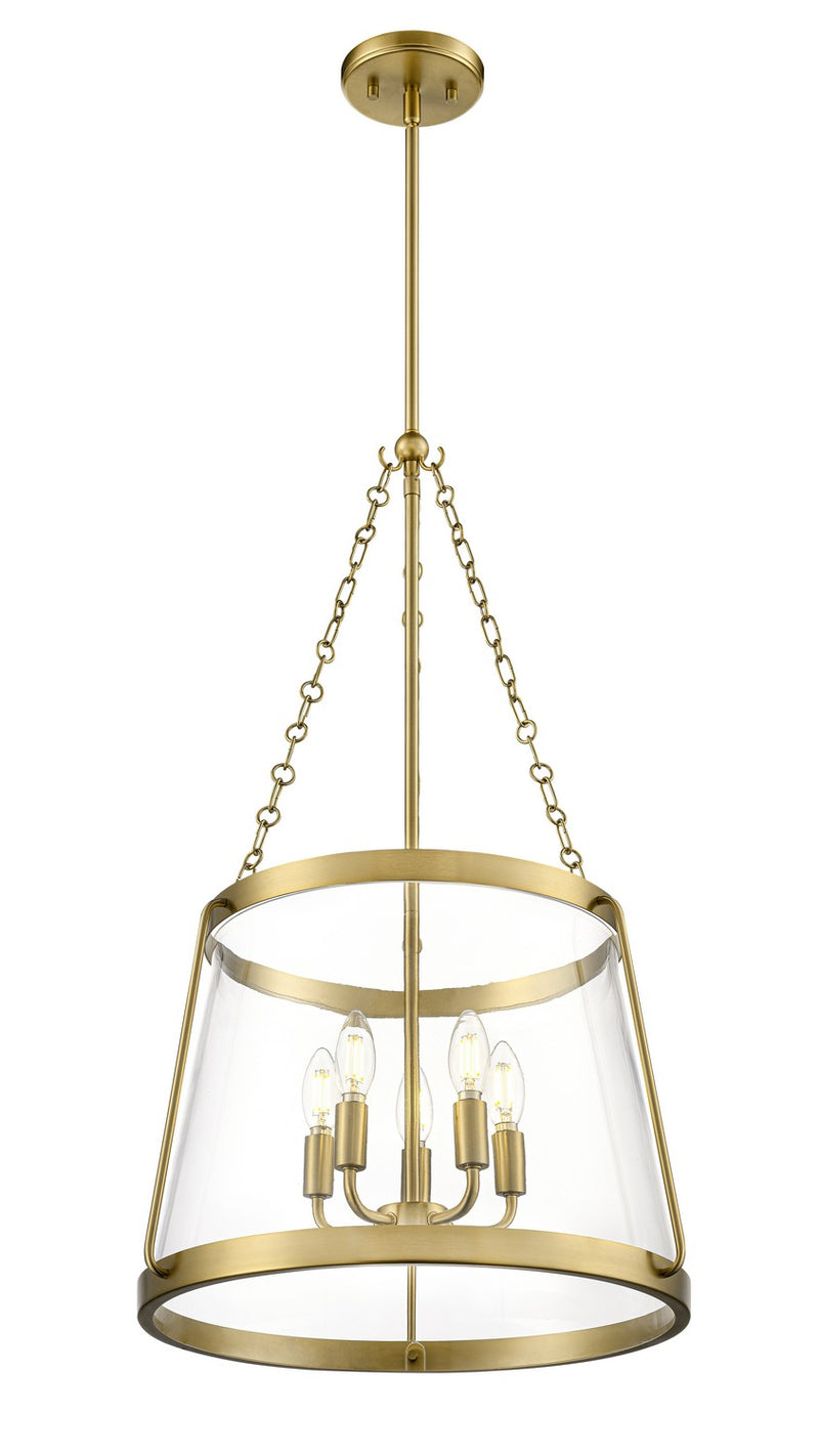 Millennium 21405-VB Five Light Pendant, Vintage Brass