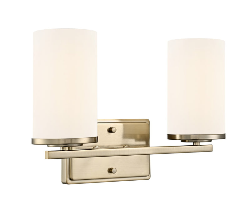 Millennium 2702WG-MG Two Light Vanity, Modern Gold
