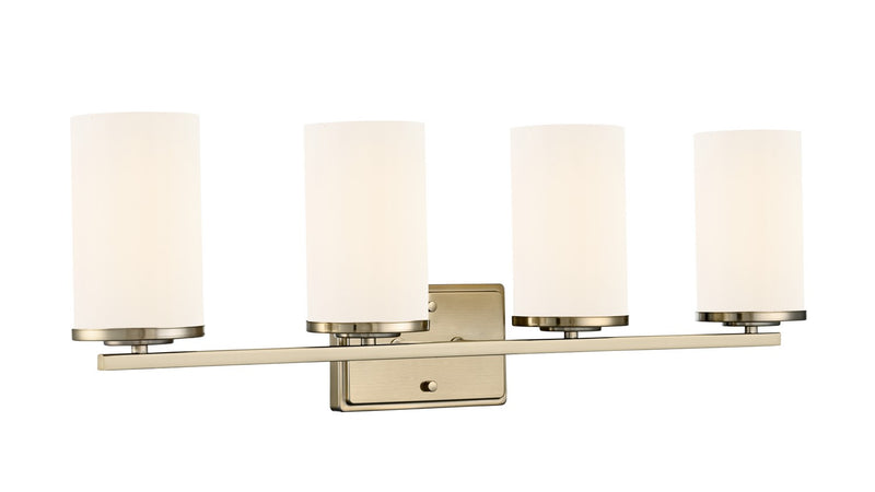 Millennium 2704WG-MG Four Light Vanity, Modern Gold