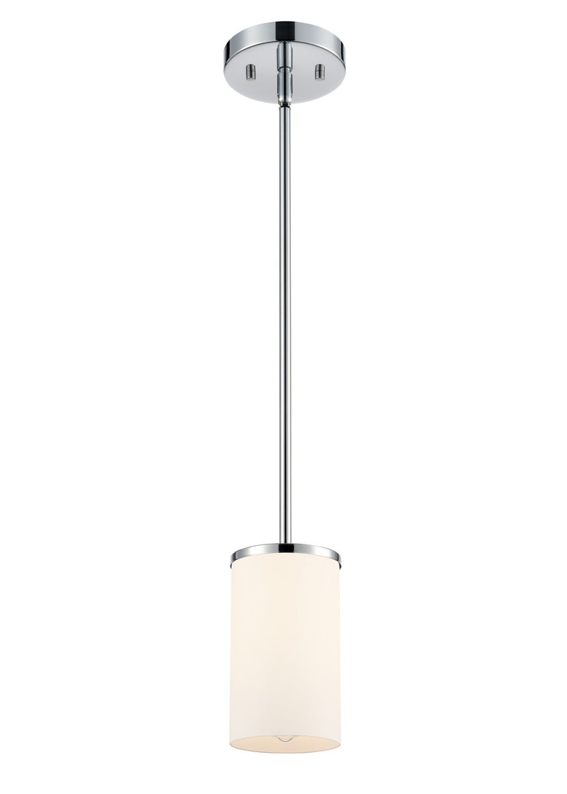 Millennium 2711WG-CH One Light Mini Pendant, Chrome